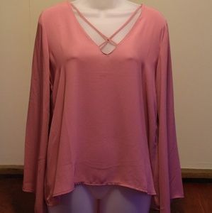 Lush Flowy Lightweight Blouse NWT